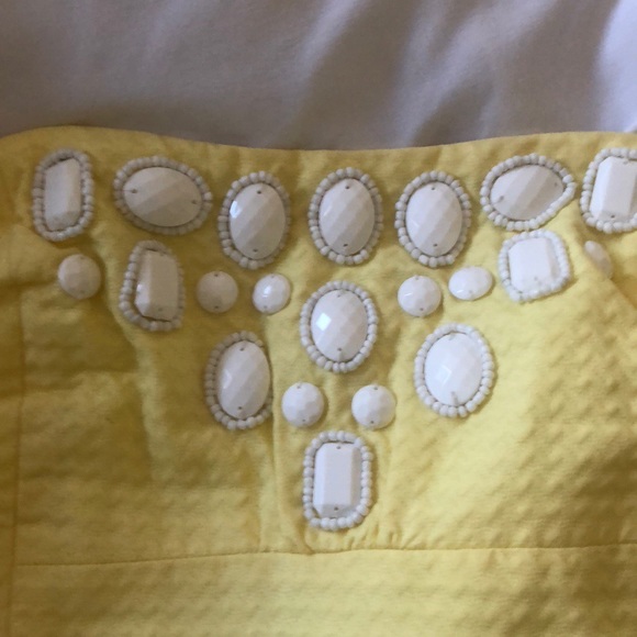 NWOT Lilly Pulitzer Yellow Strapless Dress Size 4 - Picture 4 of 8